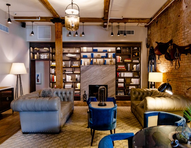 The Library in The Restoration Hotel