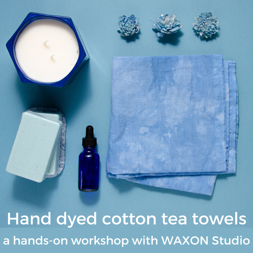 Read more about the article Hand Dyed Cotton Tea Towel Class