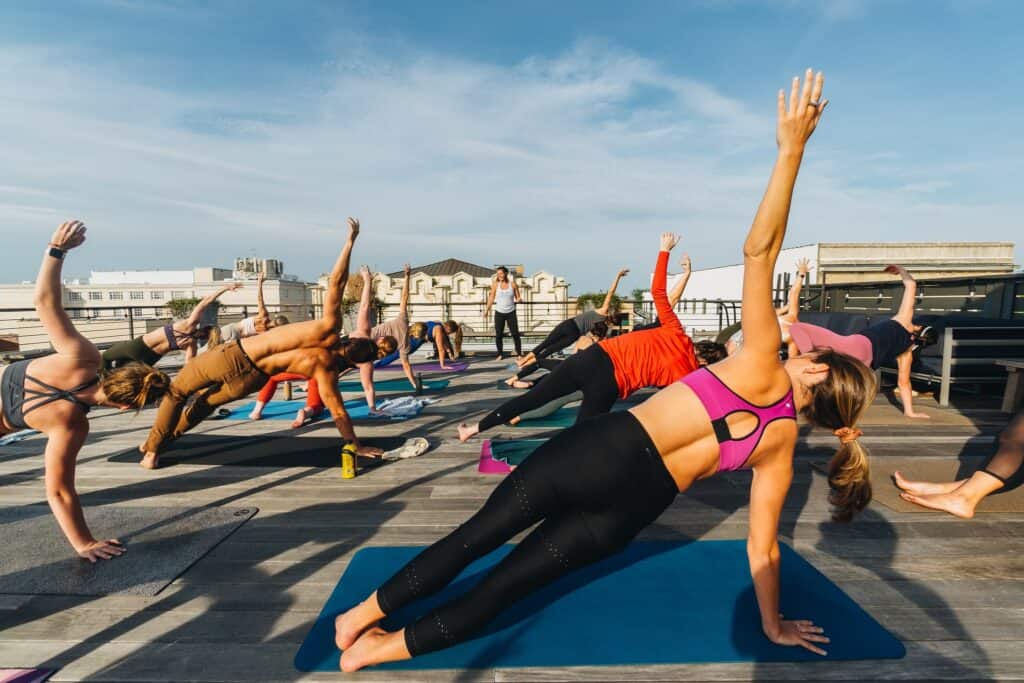 Rooftop Yoga Class, Charleston Power Yoga