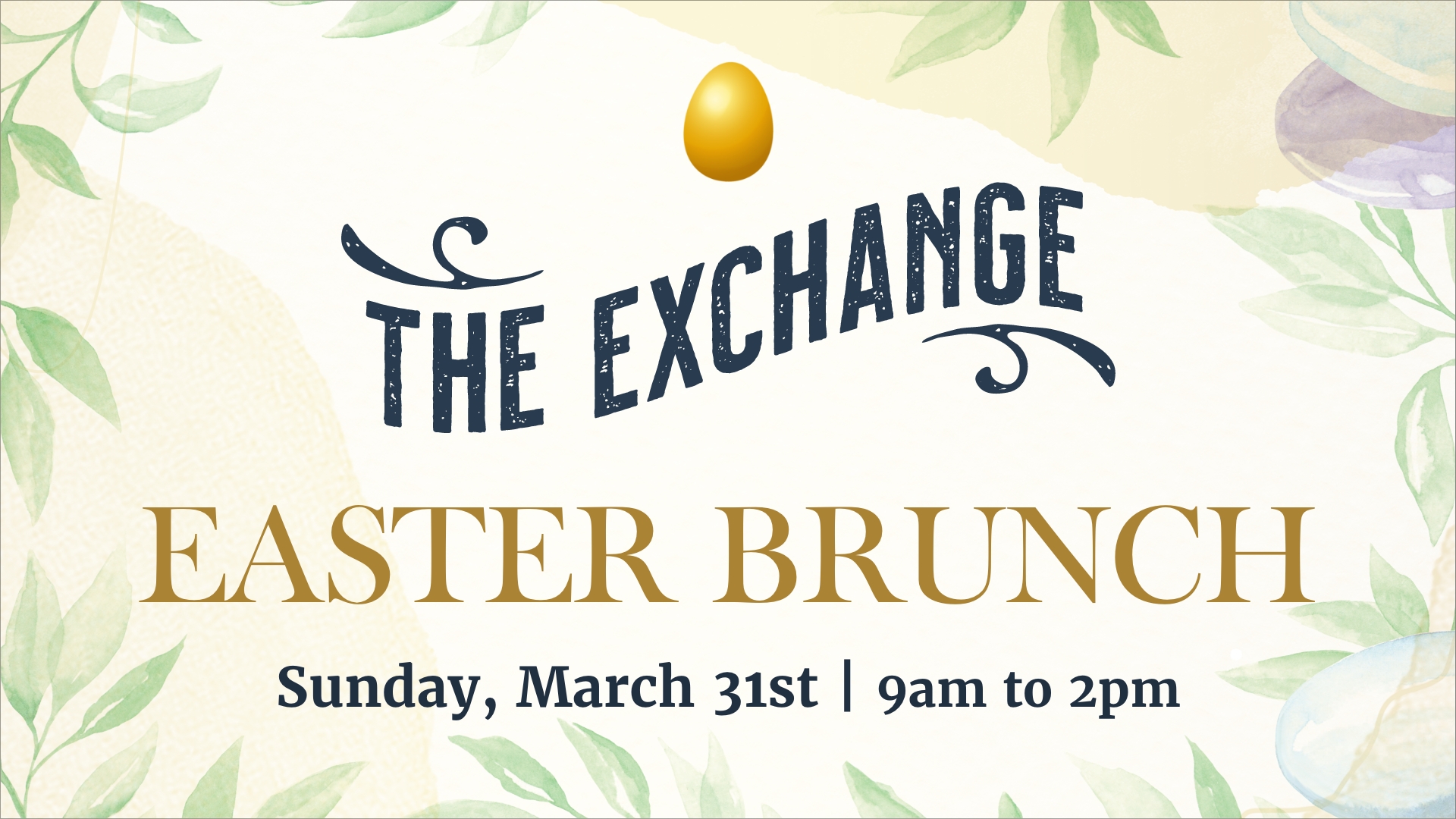 Read more about the article Easter Brunch at The Exchange