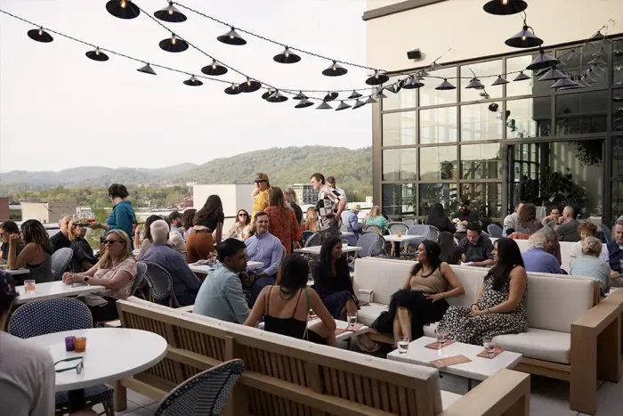 Rooftop Bar in Asheville, best restaurants in Asheville